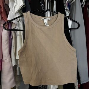 Women's Tan Sleeveless Top